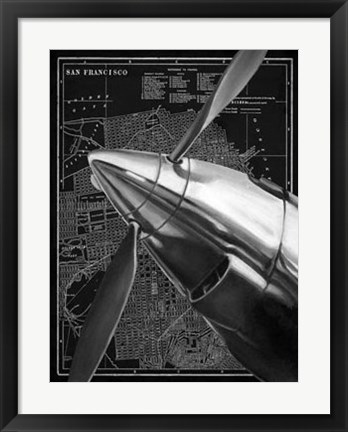 Framed Vintage Plane II Print