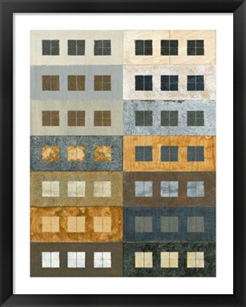Framed Urban Grid II Print