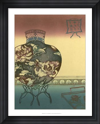 Framed Halcyon Urn I Print