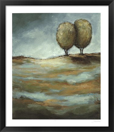 Framed Walking in the Rain Print