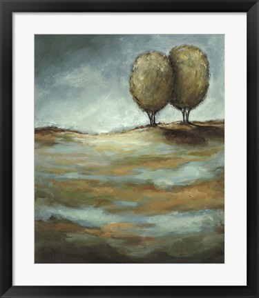 Framed Walking in the Rain Print