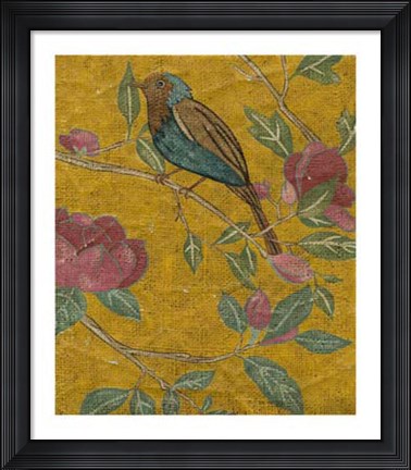 Framed Golden Chinoiserie I Print