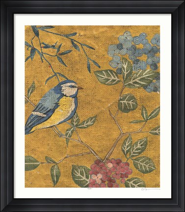 Framed Golden Chinoiserie II Print