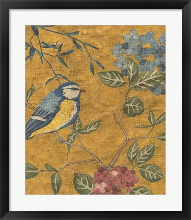 Framed Golden Chinoiserie II Print