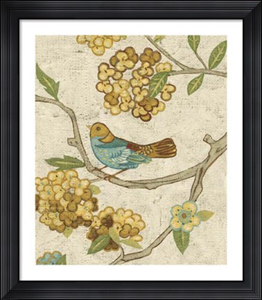 Framed Antique Aviary II Print