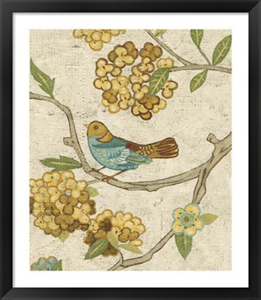 Framed Antique Aviary II Print