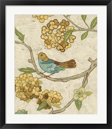 Framed Antique Aviary II Print