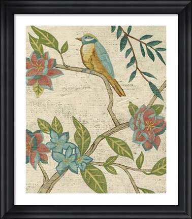 Framed Antique Aviary IV Print