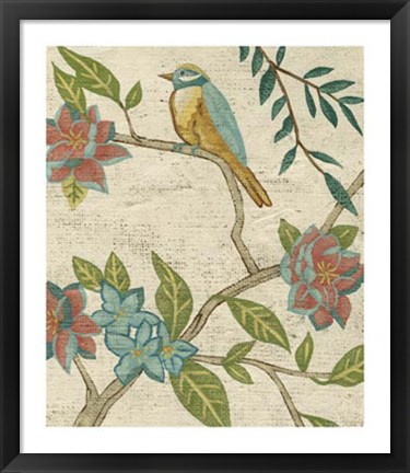 Framed Antique Aviary IV Print