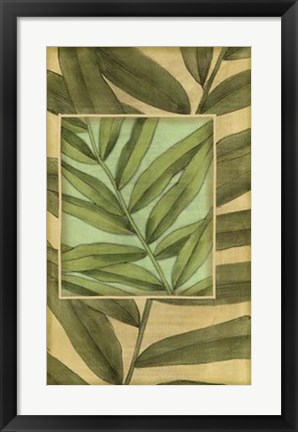 Framed Palm Inset Composition II Print