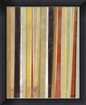 Framed Jubilant Stripes II Print