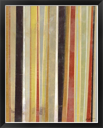 Framed Jubilant Stripes II Print
