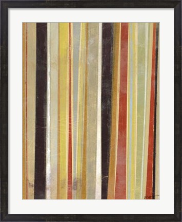 Framed Jubilant Stripes II Print