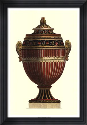 Framed Empire Urn I Print