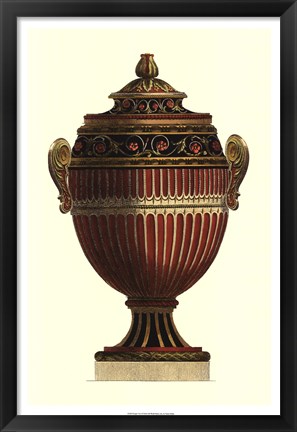 Framed Empire Urn I Print