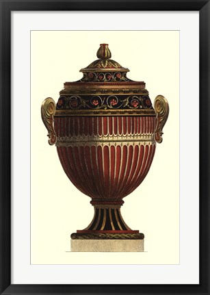 Framed Empire Urn I Print