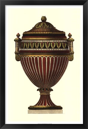 Framed Empire Urn II Print