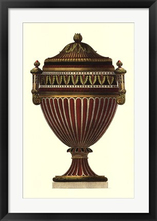 Framed Empire Urn II Print