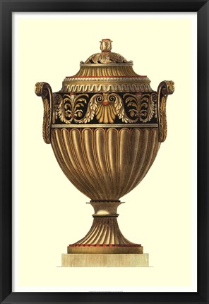 Framed Empire Urn III Print