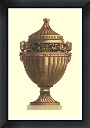 Framed Empire Urn IV Print