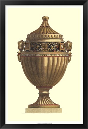 Framed Empire Urn IV Print