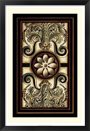 Framed Panel Motifs I Print