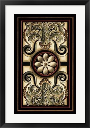 Framed Panel Motifs I Print