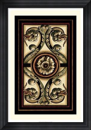 Framed Panel Motifs II Print