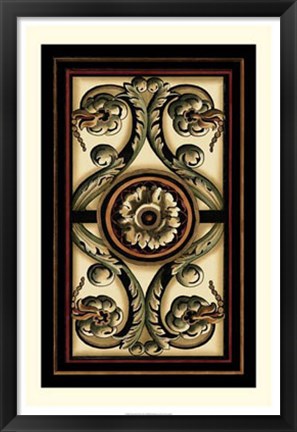 Framed Panel Motifs II Print