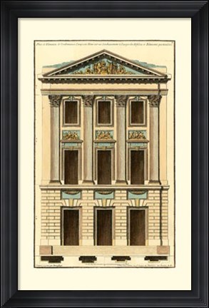 Framed Architectural Facade I Print