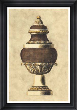 Framed Vintage Urn II Print