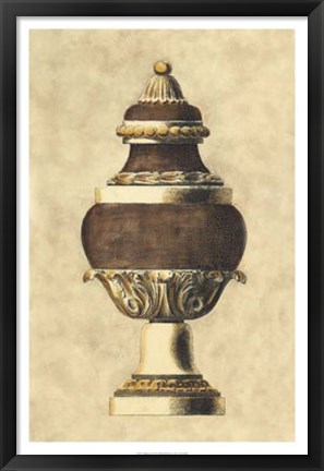 Framed Vintage Urn II Print