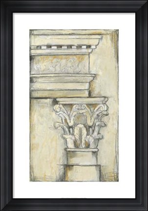 Framed Cornice Rendering I Print