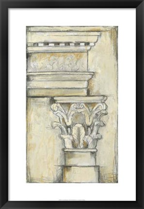 Framed Cornice Rendering I Print