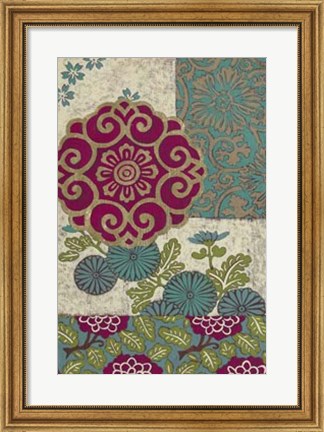 Framed Batik Ornament II Print