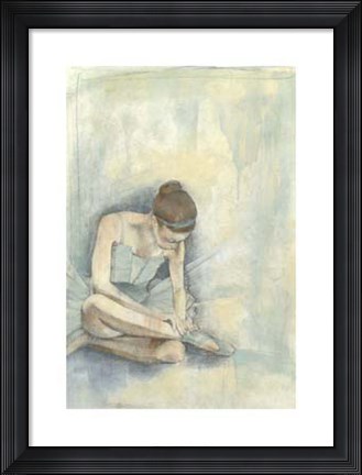 Framed Ballerina Repose I Print