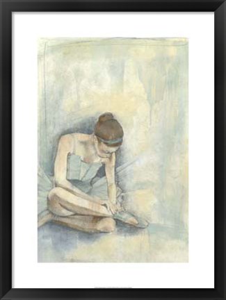 Framed Ballerina Repose I Print