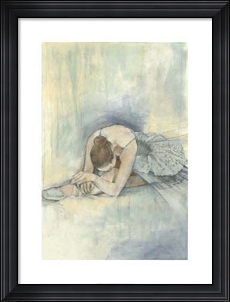Framed Ballerina Repose II Print