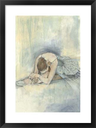 Framed Ballerina Repose II Print