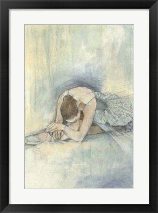 Framed Ballerina Repose II Print