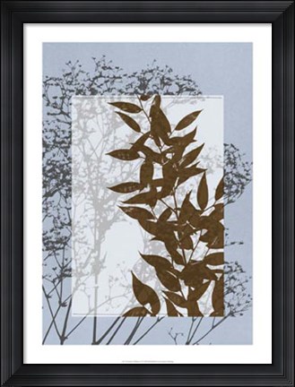 Framed Translucent Wildflowers VI Print
