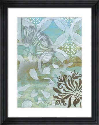 Framed Delicate Collage II Print