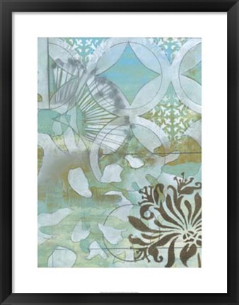 Framed Delicate Collage II Print