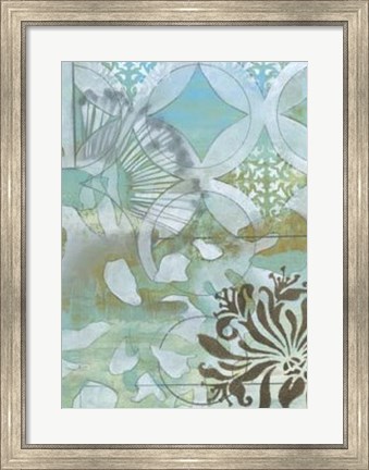 Framed Delicate Collage II Print