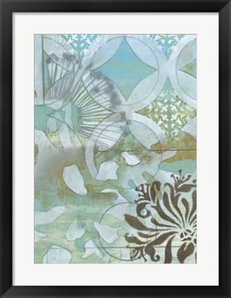 Framed Delicate Collage II Print