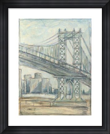 Framed Metropolitan Bridge II Print