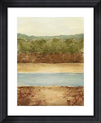 Framed Golden Meadow I Print