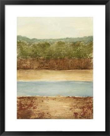 Framed Golden Meadow I Print