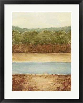 Framed Golden Meadow I Print