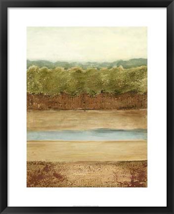 Framed Golden Meadow II Print